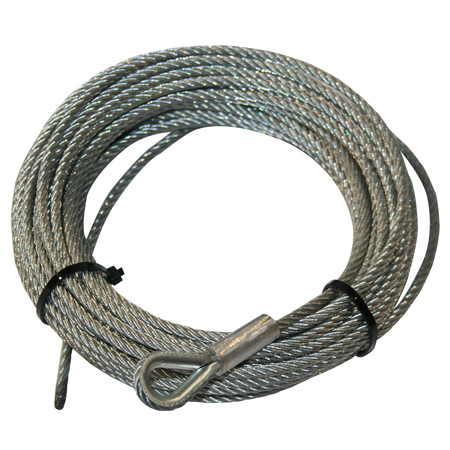 Bulldog Winch Wire Rope for 15019, 7/32"x55' 20223